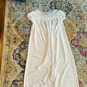 Unique Hand Crochet & Sewn House Dress/ Night Gown